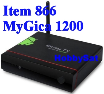Front and rightside of Android Media TV Box - MyGica ATV1200 Dual Core Front and rightside of Android Media TV Box - MyGica ATV1200 Dual Core
